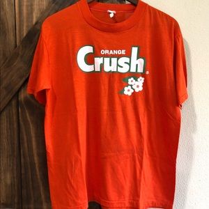 SOLD Vintage Orange Logo Crush Soda, 80's Graphic Tee